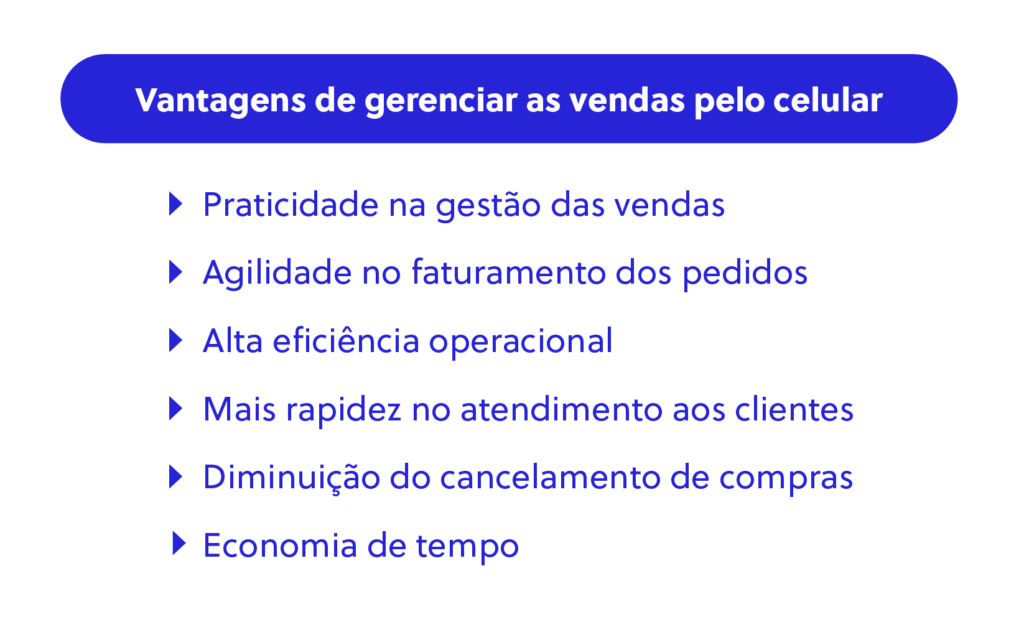 Vantagens de gerenciar as vendas pelo celular